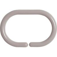 Set de 12 anneaux de douche pp - taupe - Tendance