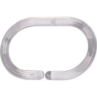 Set de 12 anneaux de douche ps - transparent - Tendance