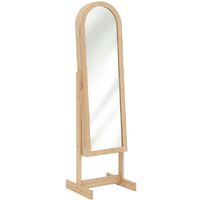 Atmosphera – Armoire à bijoux sur pied 145 cm – MDF haute qualité, verre et fer – 102 emplacements pour bagues – Miroir pratique intégré