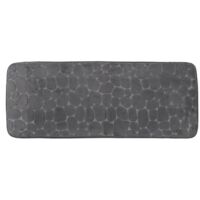 Tapis memoire de forme microfibre galet 45x120 cm - gris fonce - Tendance