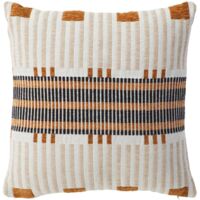Coussin Jangwa jacquard lin 40x40cm - Atmosphera créateur d'intérieur