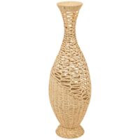 Vase Clay fibre végétale beige H90cm - Atmosphera créateur d'intérieur