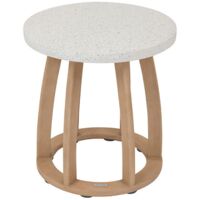Table basse de jardin ronde Lemindo 100cm en eucalyptus - Hespéride