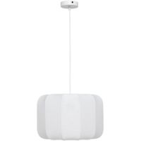 Atmosphera – Suspension lumineuse 37 cm en coton et acier – Hauteur ajustable – Douille E27 jusqu'à 60W – Pour salon et chambre