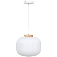 Atmosphera Travis suspension blanche 25 cm diamètre