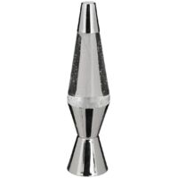 Lampe à poser champignon secteur Lava argent H36,5cm - Atmosphera créateur d'intérieur