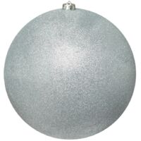 Maxi Boule de noël D 25 cm Argent pailleté - Feeric Christmas