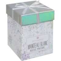 Bougie parfumée Photophore en verre 210G Manteau Blanc - Feeric Christmas