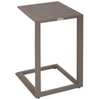 Table d'appoint de jardin Evasion 38x38cm café - Hespéride