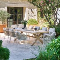 Table de jardin 10 places Xenia eucalyptus - Hespéride
