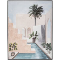 Atmosphera – Tableau toile murale imprimée 58 x 78 cm – Cadre en polystyrène – Structure en bois MDF – Décoration intérieure inspirée marocaine