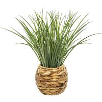 Atmosphera – Plante verte artificielle 46-50 cm – Aspect réaliste vert vif – Pot décoratif en jacinthe d'eau – Facile à entretenir