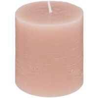 Bougie rustique rose clair 220g - Atmosphera créateur d'intérieur