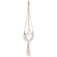 Cache pot suspendu verre et jute D11cm - Atmosphera créateur d'intérieur