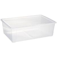 Five – Boîte de rangement en plastique transparent 30L – Dimensions 59 x 40 x 17 cm – Polypropylène – Empilable et facile à nettoyer - 5five