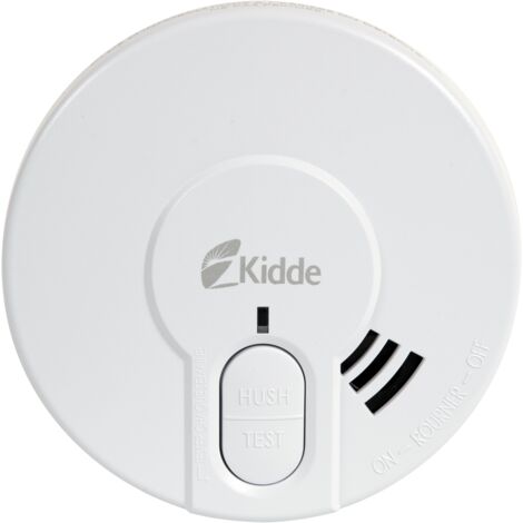 Kidde – Lot de 2 détecteurs de fumée 5Y29 pile L – Alimentation pile 9V – Alarme 85 dB – Installation facile avec support