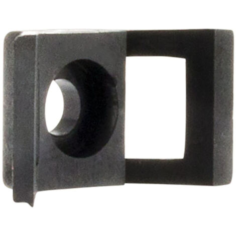 Zenitech – Lot de 100 embases à visser noir – Fixation pour tubes avec collier de serrage – Pour surfaces variées – Vissage rapide et efficace