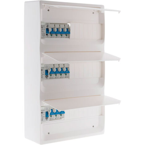 Zenitech – Tableau électrique 39 modules – 11 disjoncteurs 10A/16A/20A/32A – Norme NFC 15-100 – Compatible GTL pour logement T4