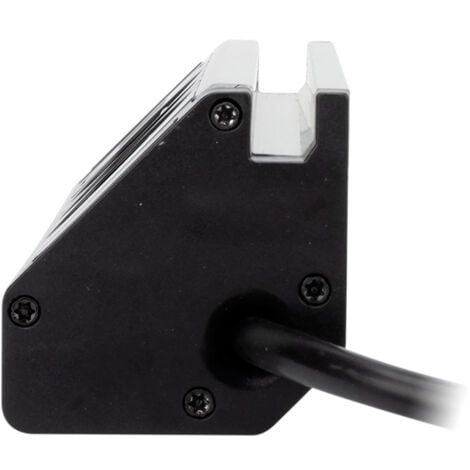 Multiprise d'angle 3 prises + 2 USB et support pour tablette - Blanc/Noir - Zenitech