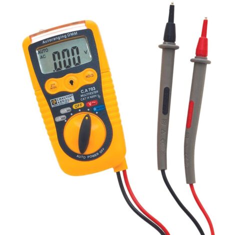 Multimètre et testeur de poche 600V – Torche intégrée – Détection de tension sans contact – Indice de sécurité CAT III 600V