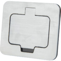 Prise de sol étanche Initiale 16A 2P+T IP55 - Métal brossé - Protec