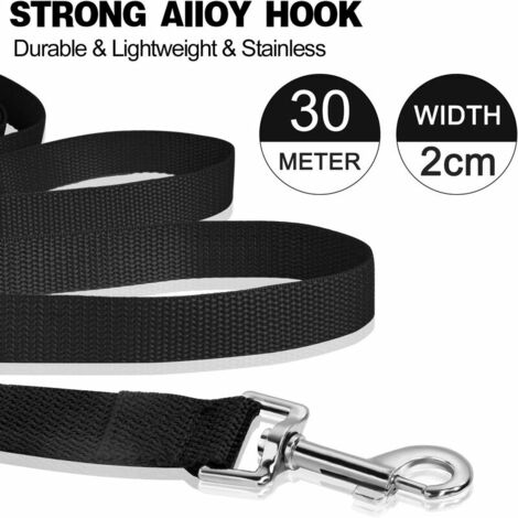 Long dog outlet leash for backyard