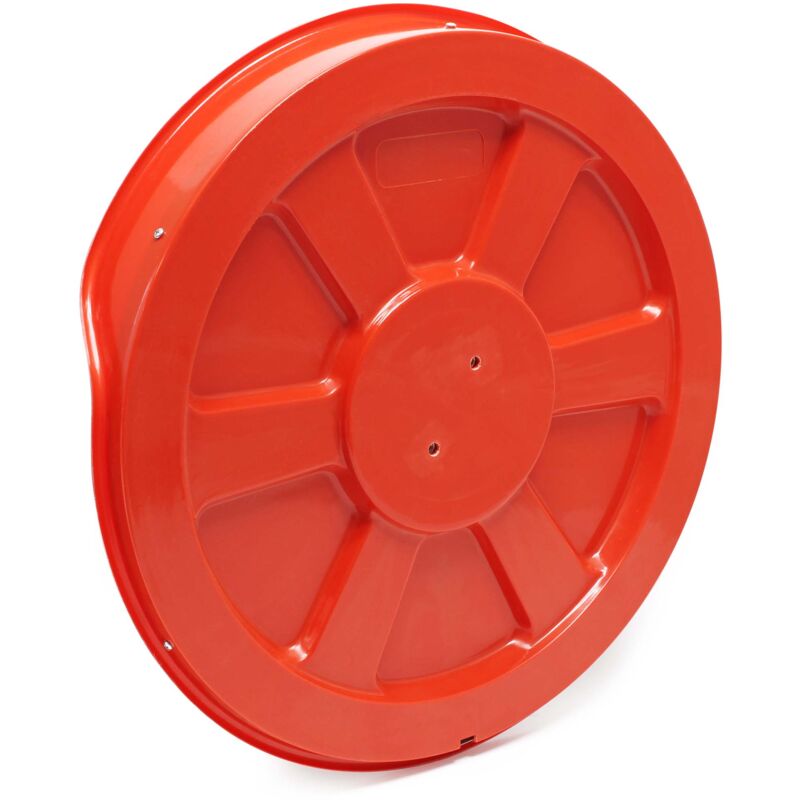 Miroir Convexe De Sécurité BERRY 45 Cm - Angle Large 130°, Réglable, Cadre Orange, Pour Allée, Parking, Entrepôt