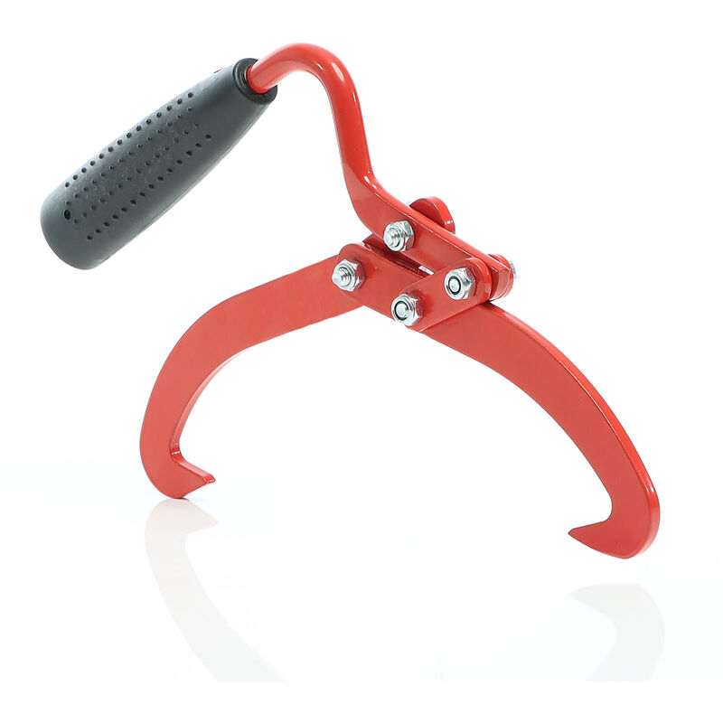 XPOtool Pince Lève-Bûches Manuelle – Capacité 75 Kg – Ø Bois Jusqu'à 19 Cm – Poignée Ergonomique Anti-Fatigue