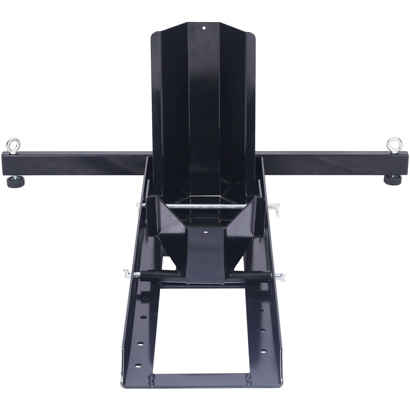 WilTec Bloque Roue Moto Arrière - Capacité 450 Kg - Béquille Atelier Acier 200-340 Mm