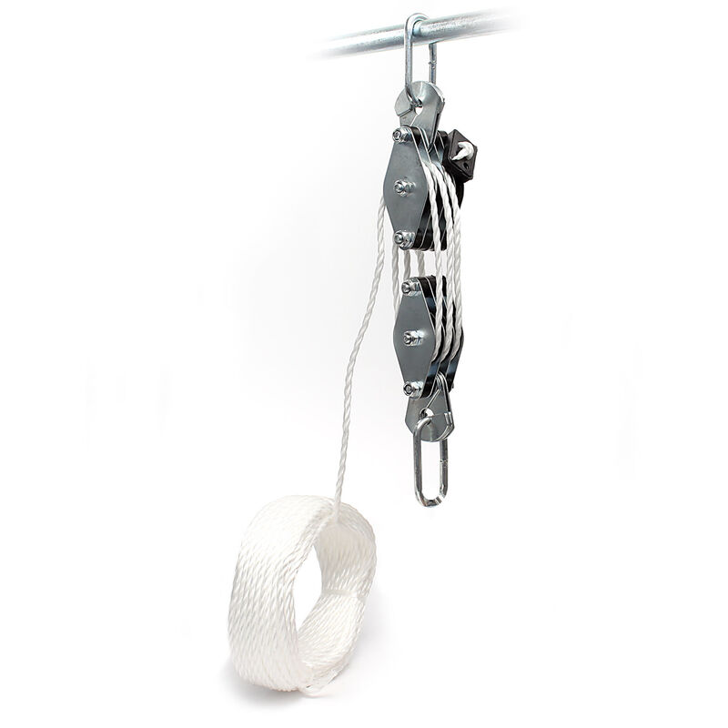 XSTRAP STANDARD Système de poulie robuste pour bloc et matériel de pêche, capacité de 453,6 kg, puissance de levage de 5