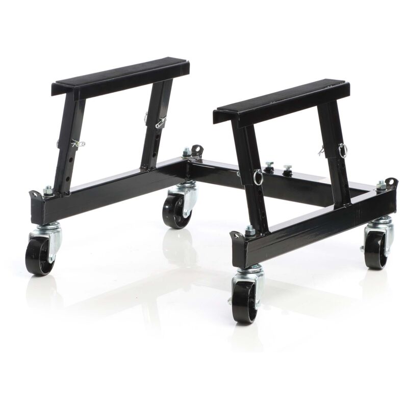 Kit élévateur Moto Wiltec 680kg - Pont + Cric Roulant Pour Moto Et Quad