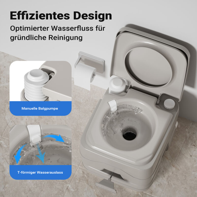 Toilettes Sèches Camping Pliables 200kg 10l Séparation Sèche Pour