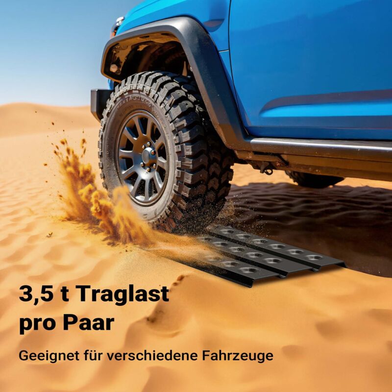 Plaque De Sable En Aluminium 120 Cm – Aide Au Démarrage Pour Camping-car, 4x4, Multi-usages