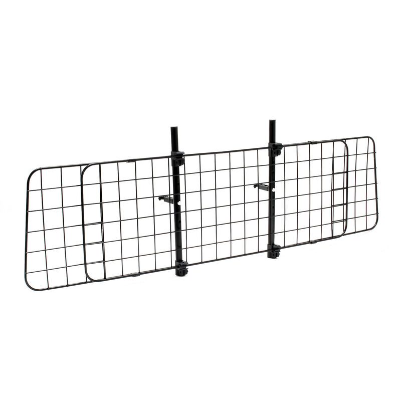 Randaco grille pour chien voiture barrière de protection animaux largeur  réglable Avec 3 barbelés 90-145 cm réglable noir