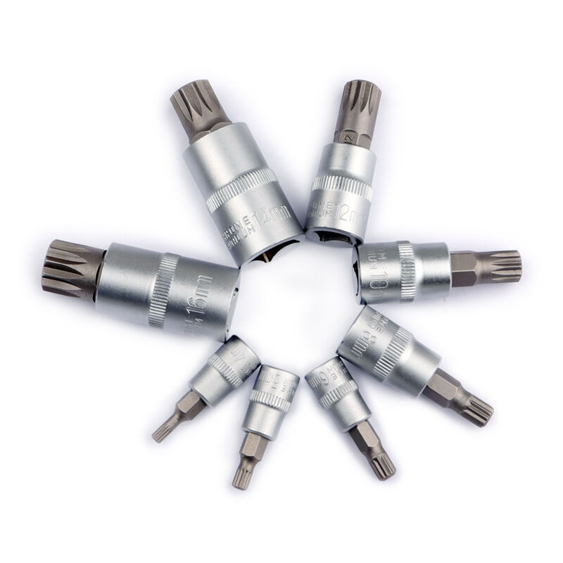 Lot De 40 Douilles Torx 1/2", 3/8", Multidents, Jeu De Clés à Douille