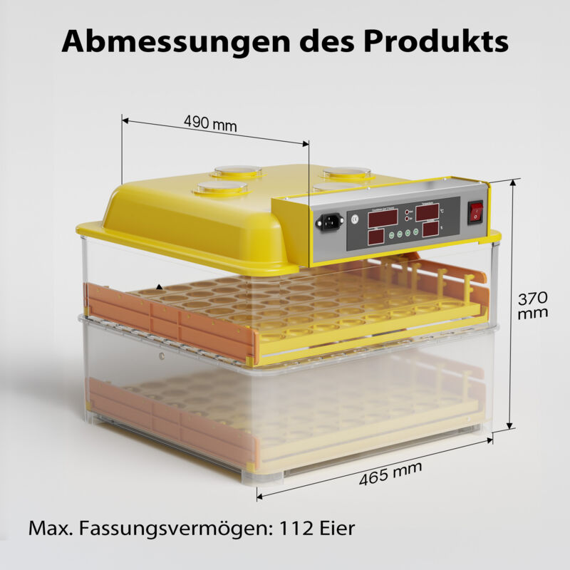 M12 Couveuse Oeuf Automatique - Contrôle Humidité, Réglage Température