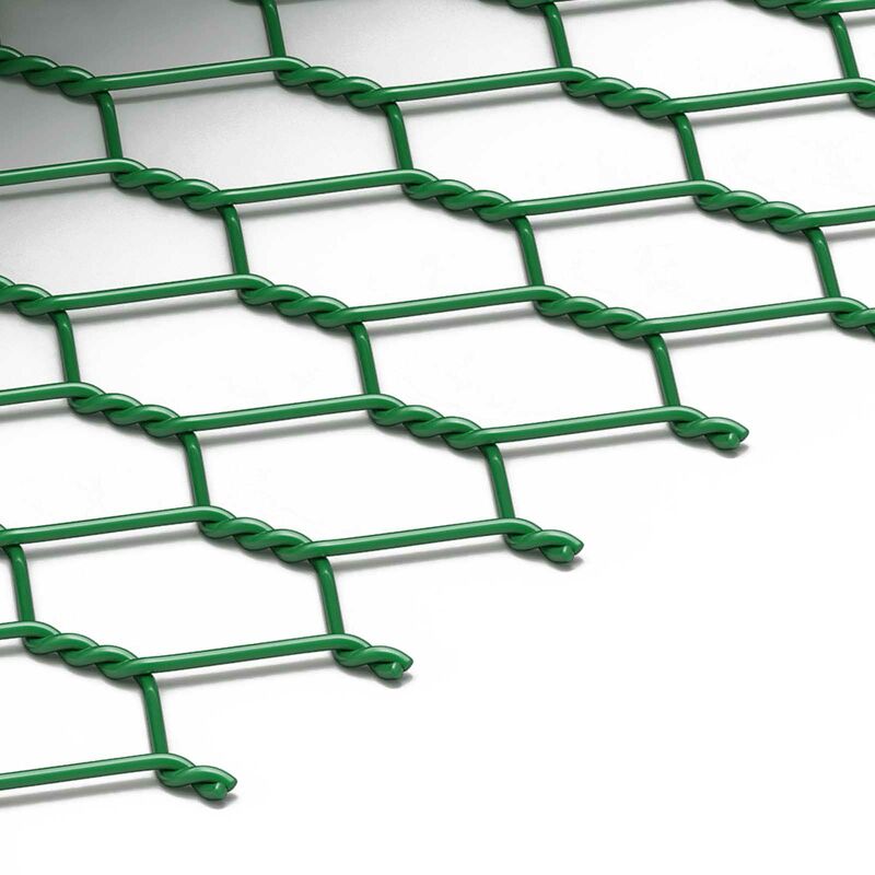 Grillage galvanisé PVC vert 25m x 1m - Chemin des Poulaillers