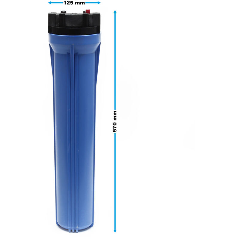 Filtre à Eau Naturewater NW-BR5B 1 étape | Cartouche Charbon Actif 5µ | Débit 300 L/h | Connexion 3/4 Pouce