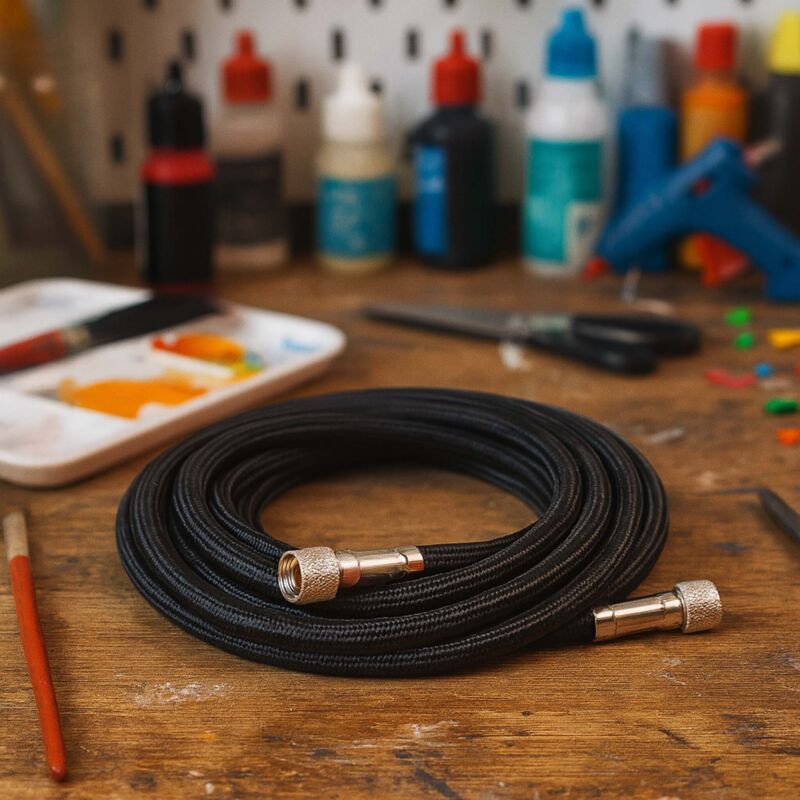 Tuyau Pour Aérographe 3 Mètres Avec Raccords Rapides 1/8-1/8 - FENGDA BD-30