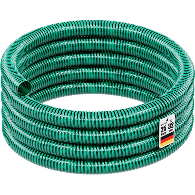 Tuyau Spirale PVC Flexible 38 Mm × 8,2 M – Tuyau D’Aspiration & Pression Pour Étang, Cascade, Filtre, Bassin