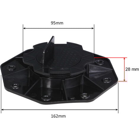 VEVOR Plot De Terrasse, Lot De 24, Support De Terrasse En Plastique PP