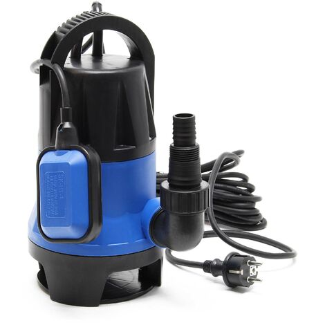Wiltec – Pompe submersible 400W – Débit 7500 l/h – Hauteur refoulement 5 m – Particules jusqu’à 35 mm – Pour drainage et arrosage