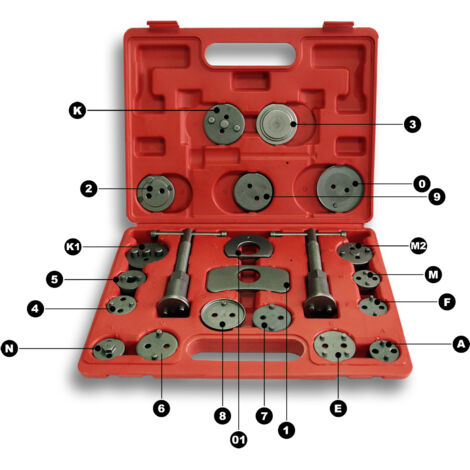 Coffret repousse piston pour étrier de frein-Drakkar Equipement 71026 Coffret repousse piston pour étrier de frein-Drakkar Equipement 71026