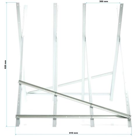 Ollewiellan Chevalet Sciage Pliable Tronçonneuse - 150kg Charge Max, 81x80cm, Acier Galvanisé