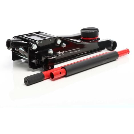 XPOtool Cric hydraulique de plancher manœuvrable de 3T Poids 29 kg Hauteur de levage 85-500mm avec Piston double Levage voiture Garage Atelier Cric de sol Accessoires de garage et atelier Auto