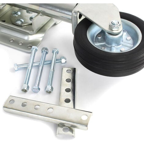 XPOtool Roue jockey Charge lourde – Capacité max. 540 kg – Hauteur de levage max. 260 mm – en Acier galvanisé – avec Manivelle – Roulette avant Voitures Remorques