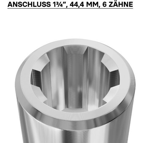 Manchon Pour Arbre De Transmission Type A 80 Mm - 1 1/8" 6 Dents Tracteur WilTec
