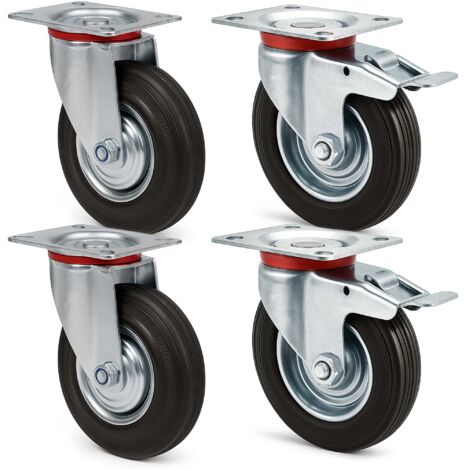 Aexit 2 roue Diamètre M8x15 Filetage tige filetée 4 roulettes rotatives ensemble poulies en 1 984B242 Aexit 2 roue Diamètre M8x15 Filetage tige filetée 4 roulettes rotatives ensemble poulies en 1 984B242
