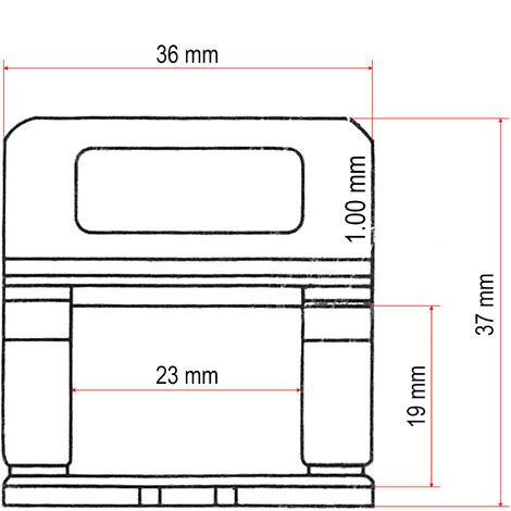 XPOtool 200 Croisillons Auto-nivelants 1,0mm Système Nivellement Pose Carrelage Sol Mur Chantier