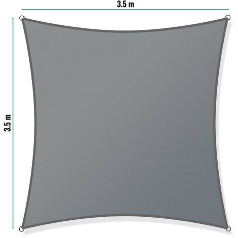 Voile D'ombrage HDPE Sur Mesure - Rectangle, Protection UV, Résistant Aux Intempéries - Crème, 2 Ans Garantie